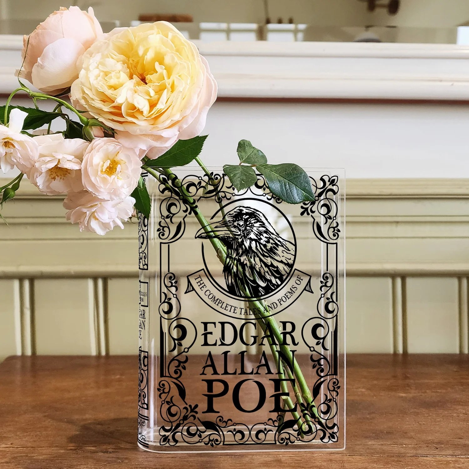 Edgar Allan Poe Acrylic Book Vase - Image 7