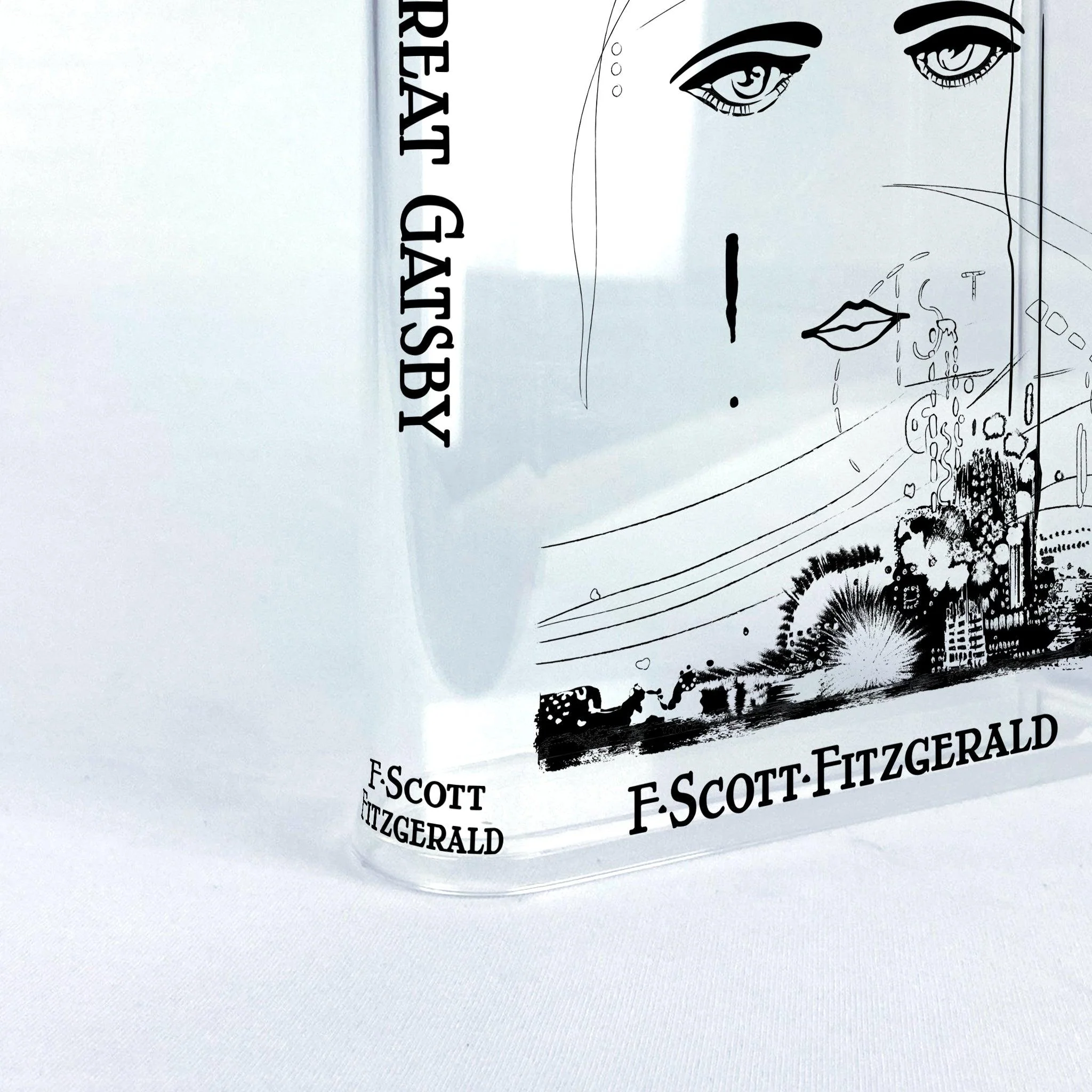 The Great Gatsby Acrylic Book Vase - Black - Image 10