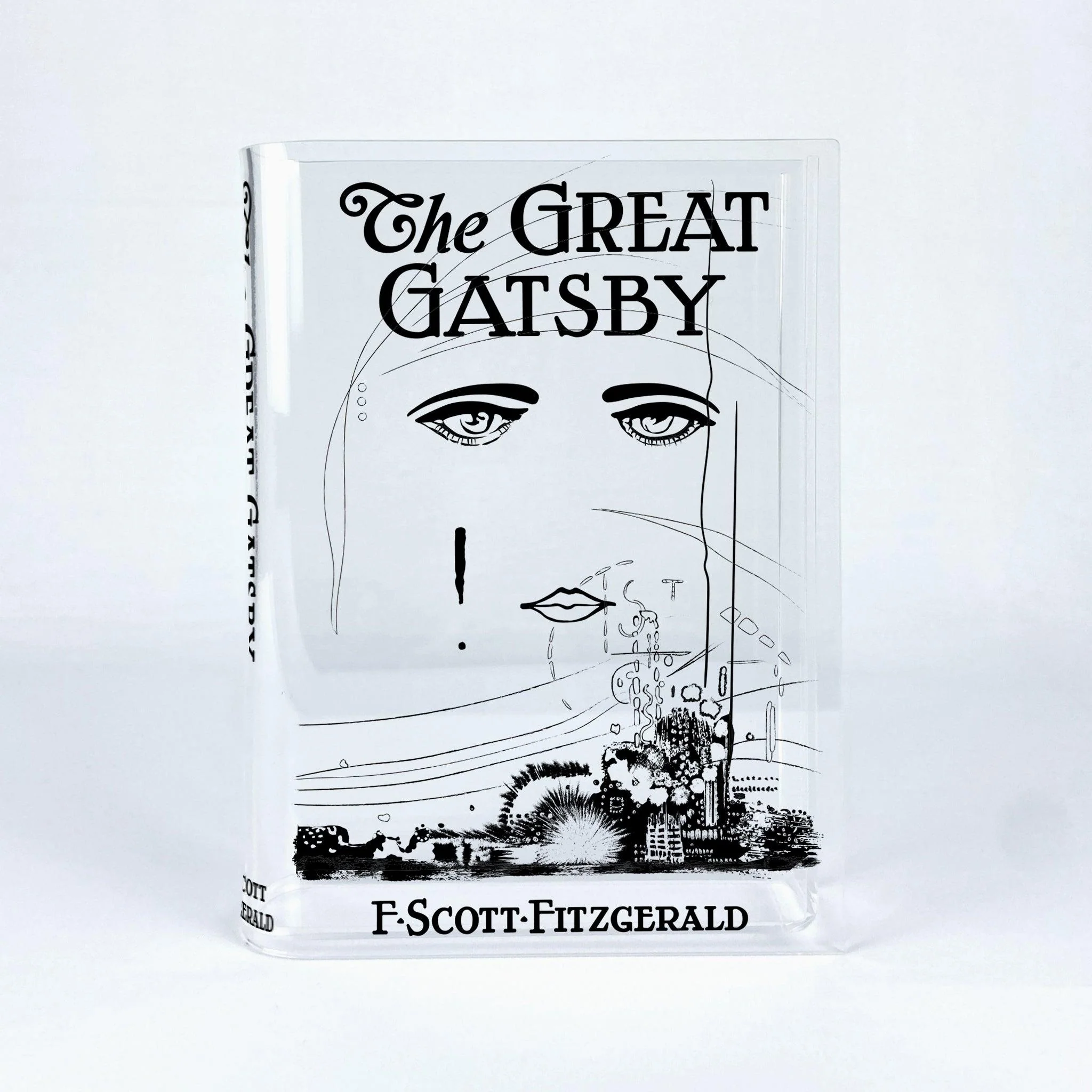 The Great Gatsby Acrylic Book Vase - Black - Image 8