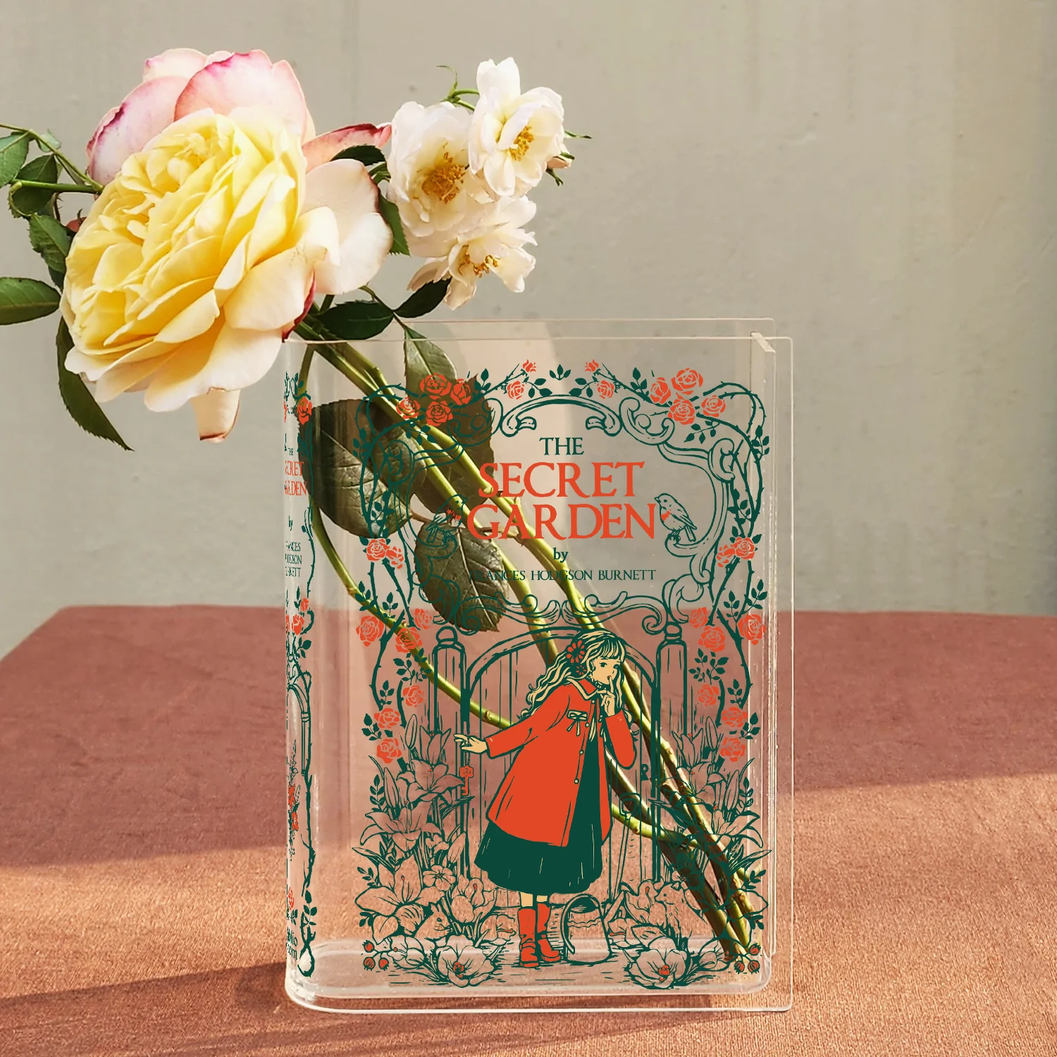 The Secret Garden Acrylic Book Vase - Blonde - Image 2