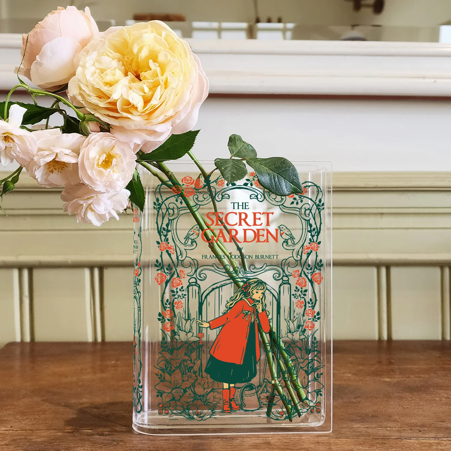 The Secret Garden Acrylic Book Vase - Blonde - Image 4
