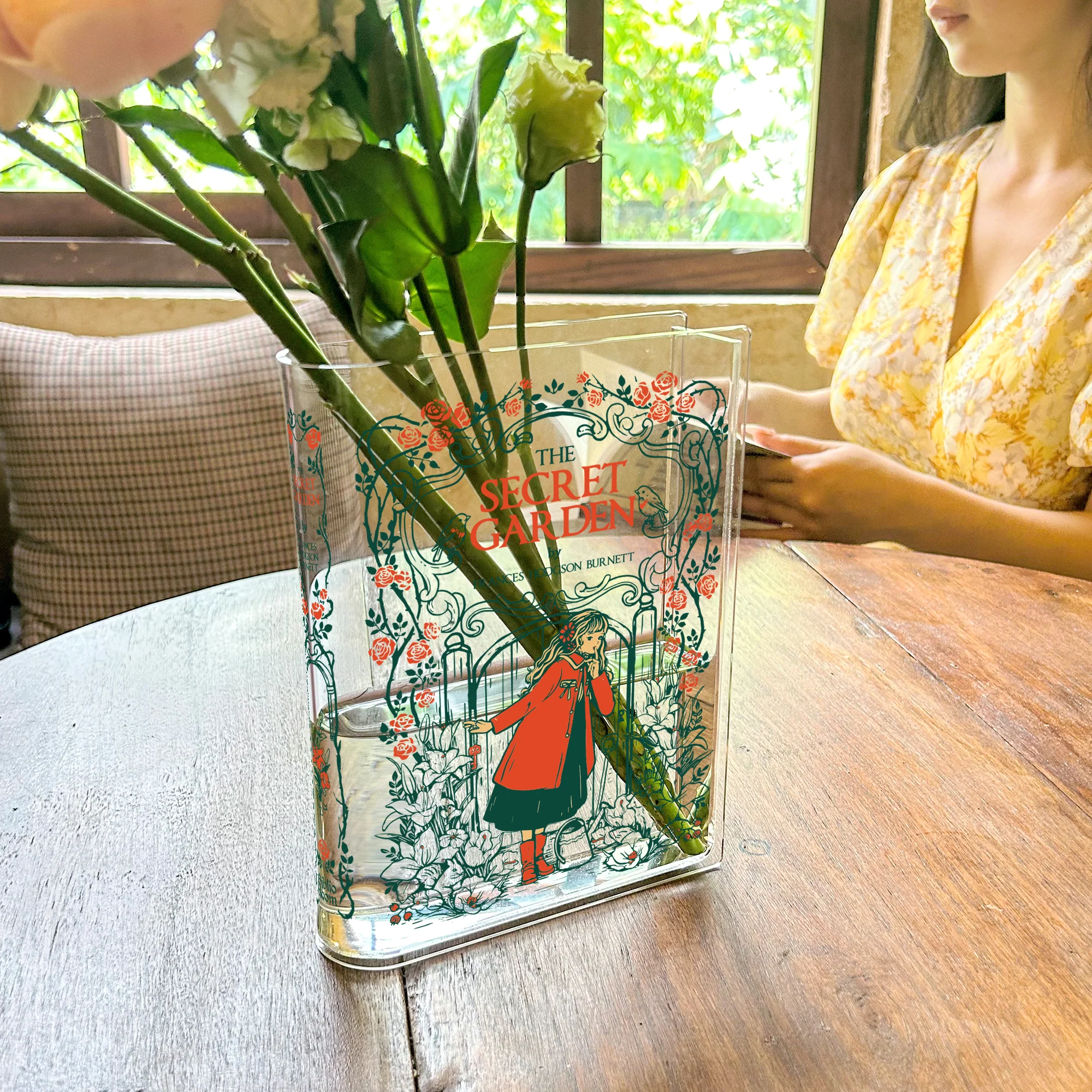 The Secret Garden Acrylic Book Vase - Blonde - Image 6