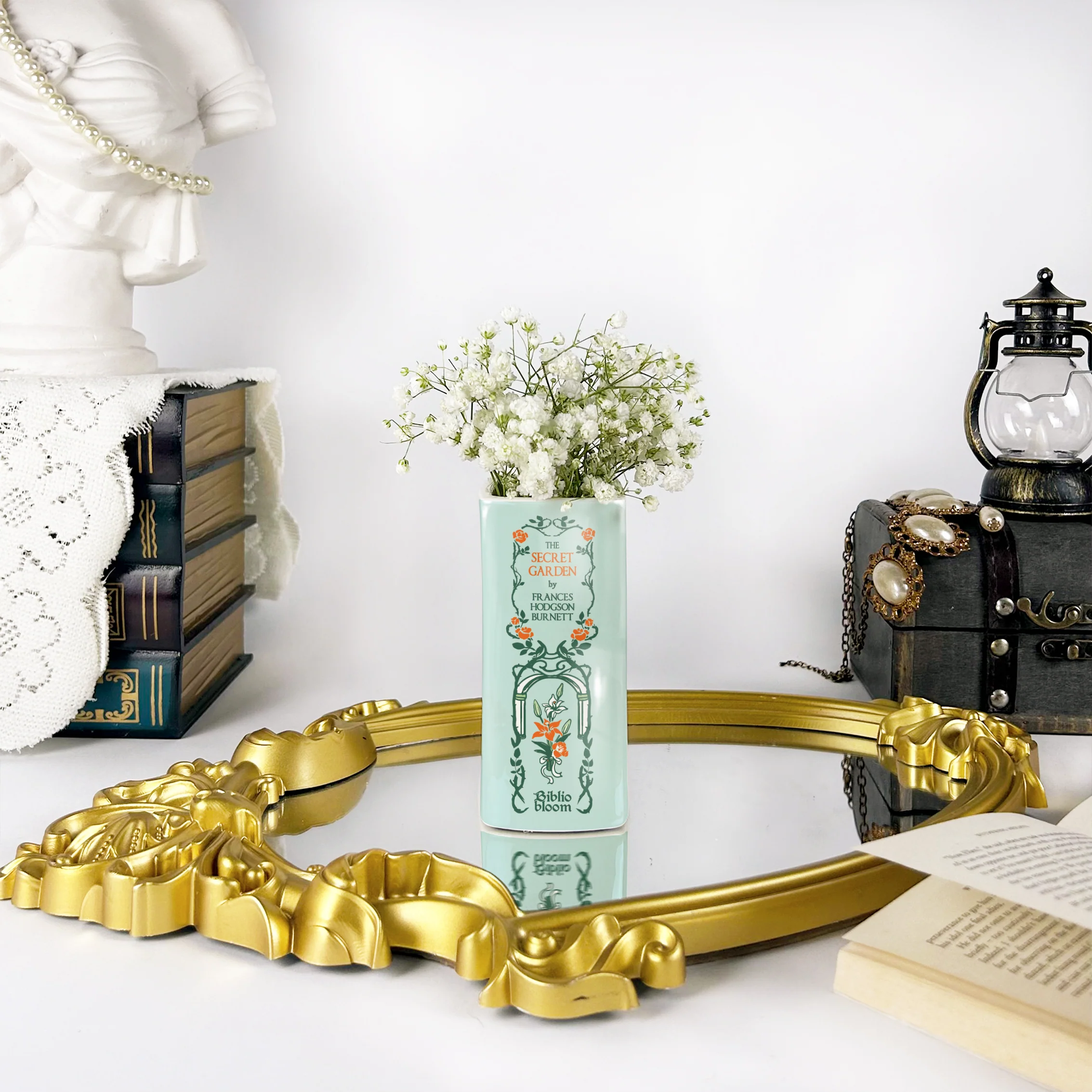 The Secret Garden Ceramic Book Vase - Small - Image 5