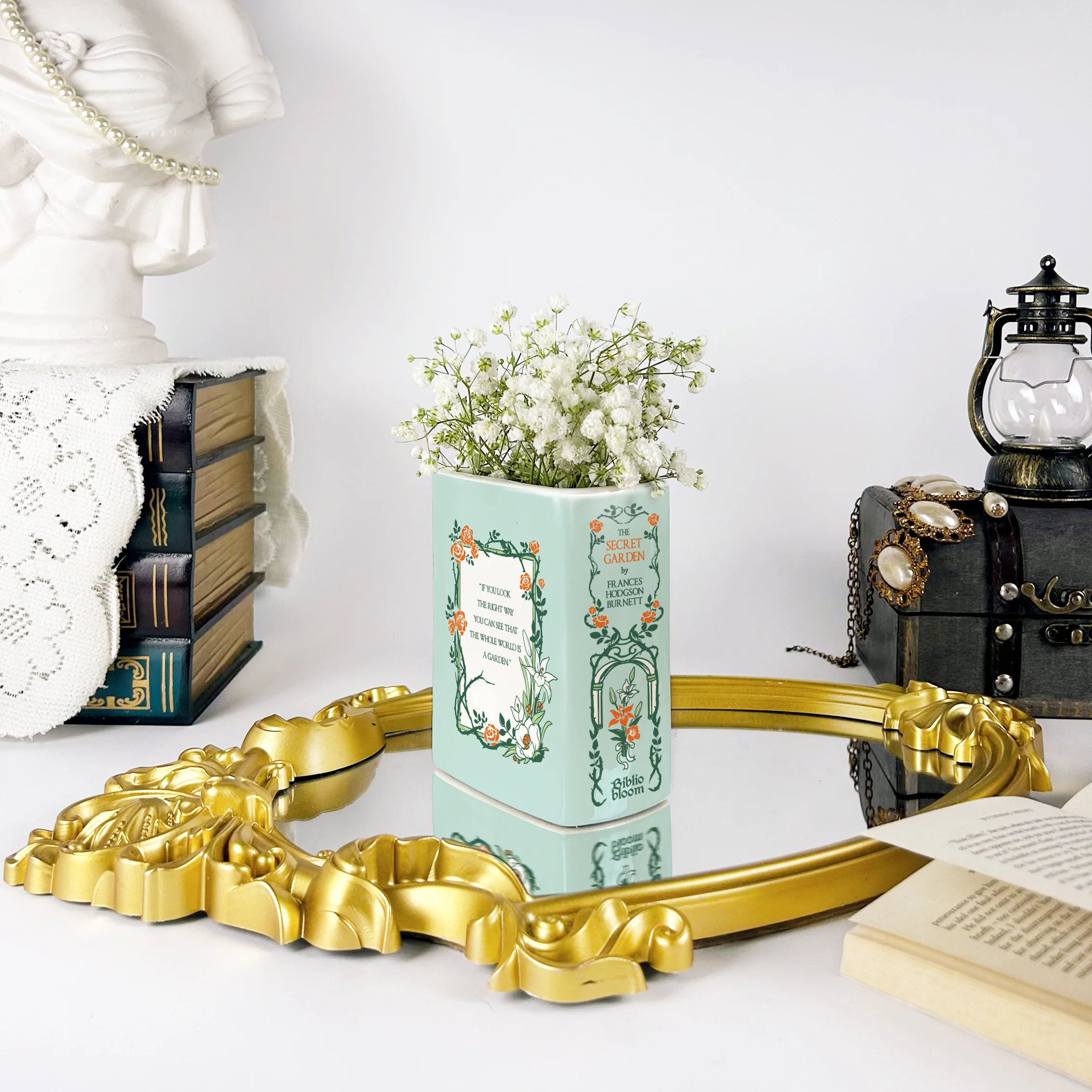 The Secret Garden Ceramic Book Vase - Small - Image 6