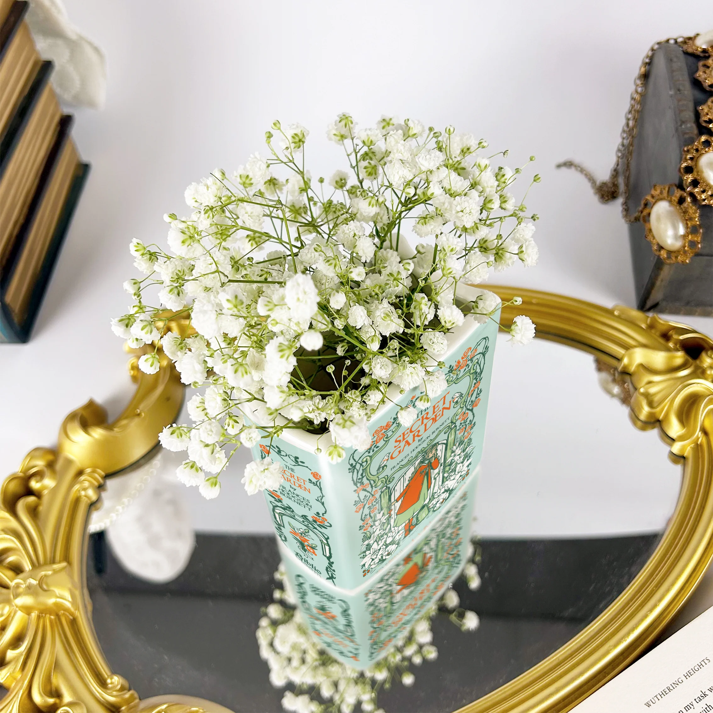 The Secret Garden Ceramic Book Vase - Small - Image 7
