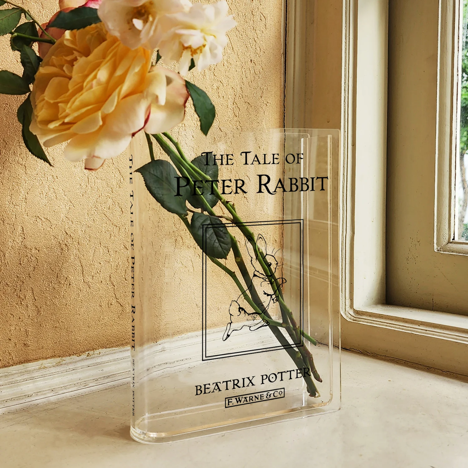 The Tale of Peter Rabbit Acrylic Book Vase - Image 3