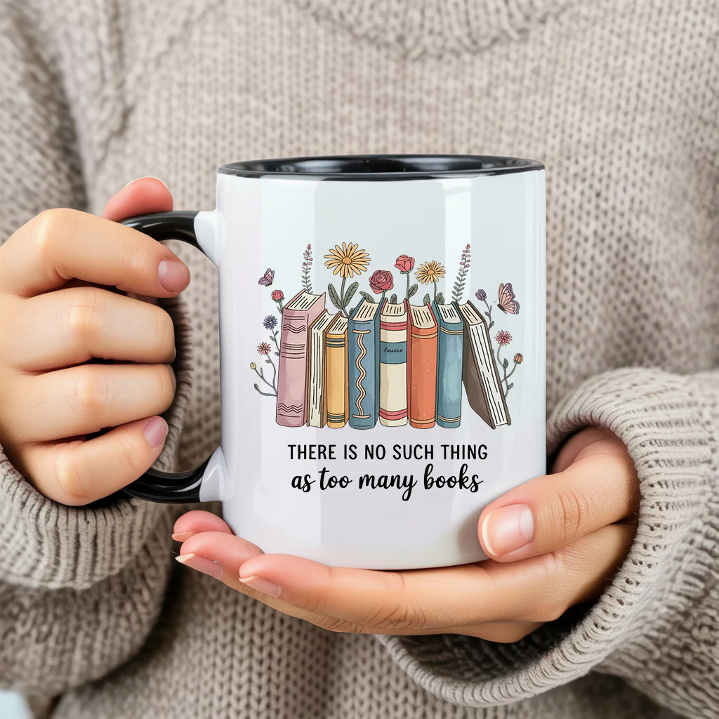 Too Many Books Mug - Image 3