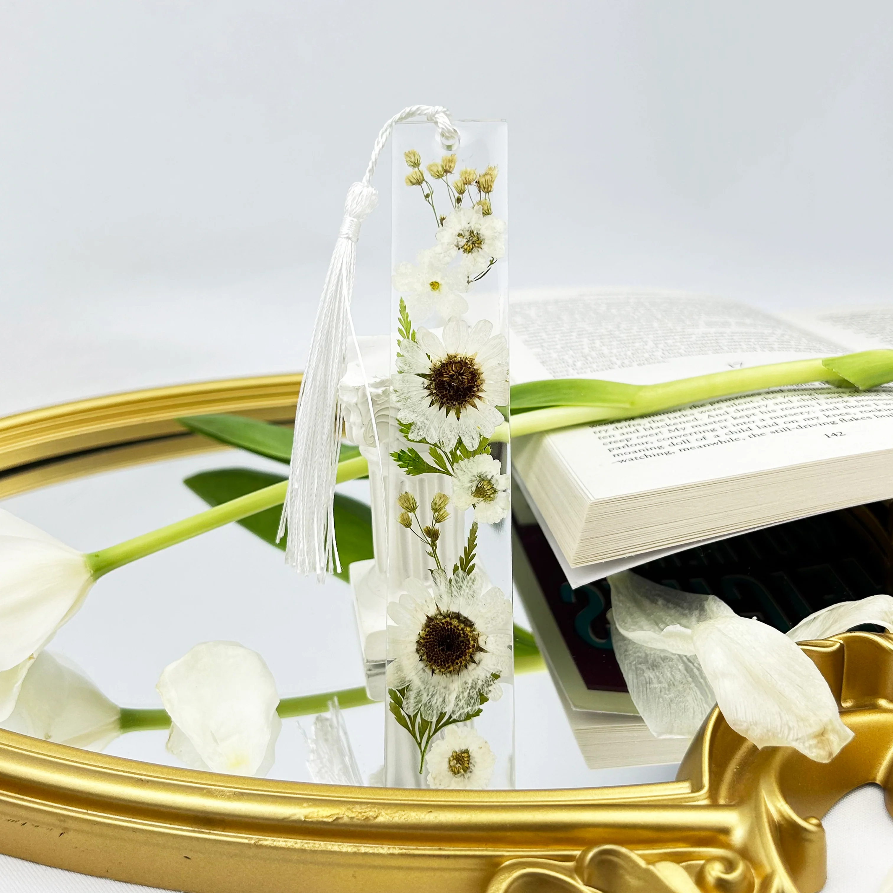 White Flower Bookmark - Image 3