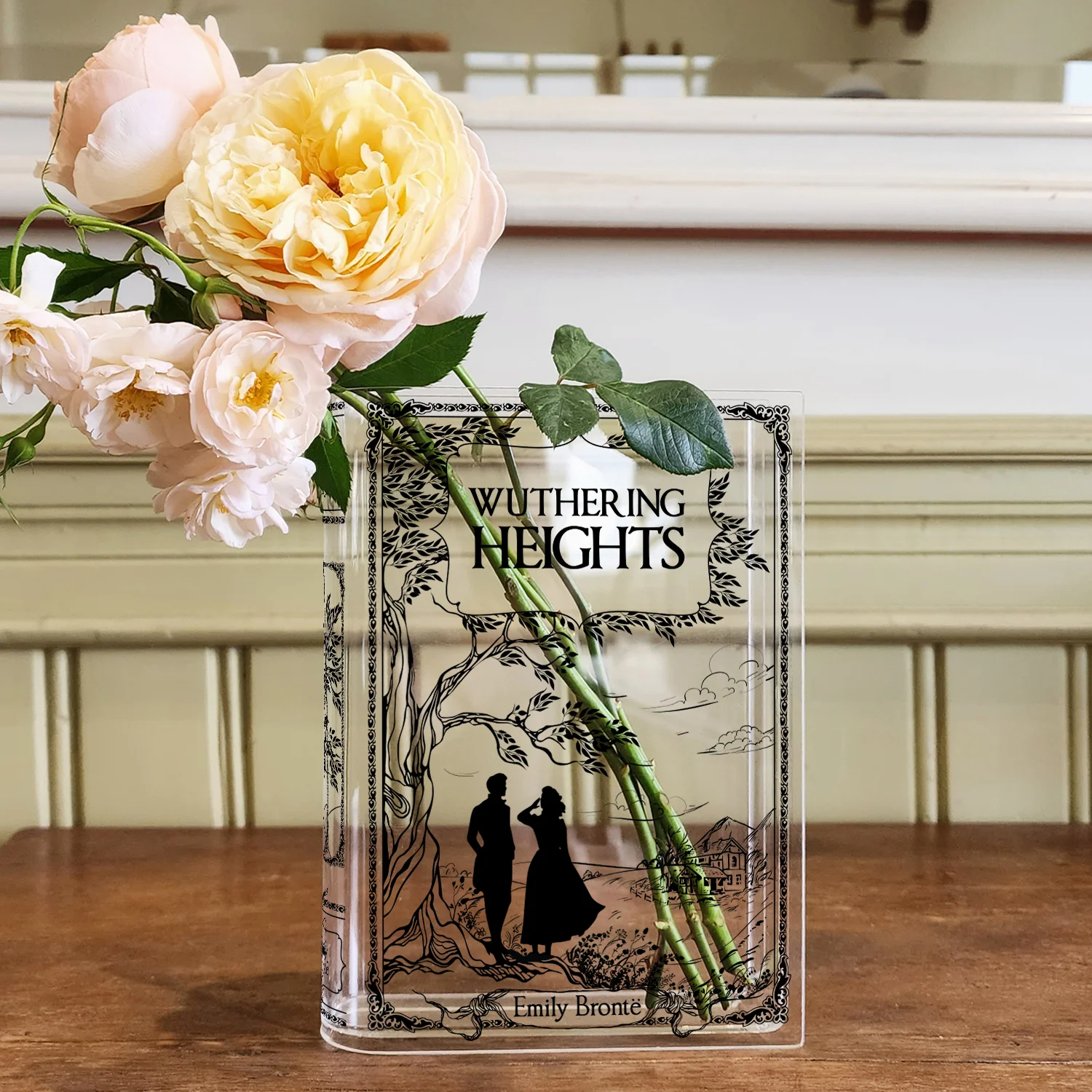 Wuthering Heights Acrylic Book Vase - Black - Image 7