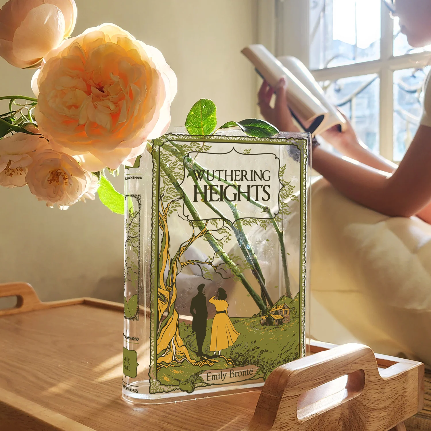 Wuthering Heights Acrylic Book Vase - Colorful - Image 4