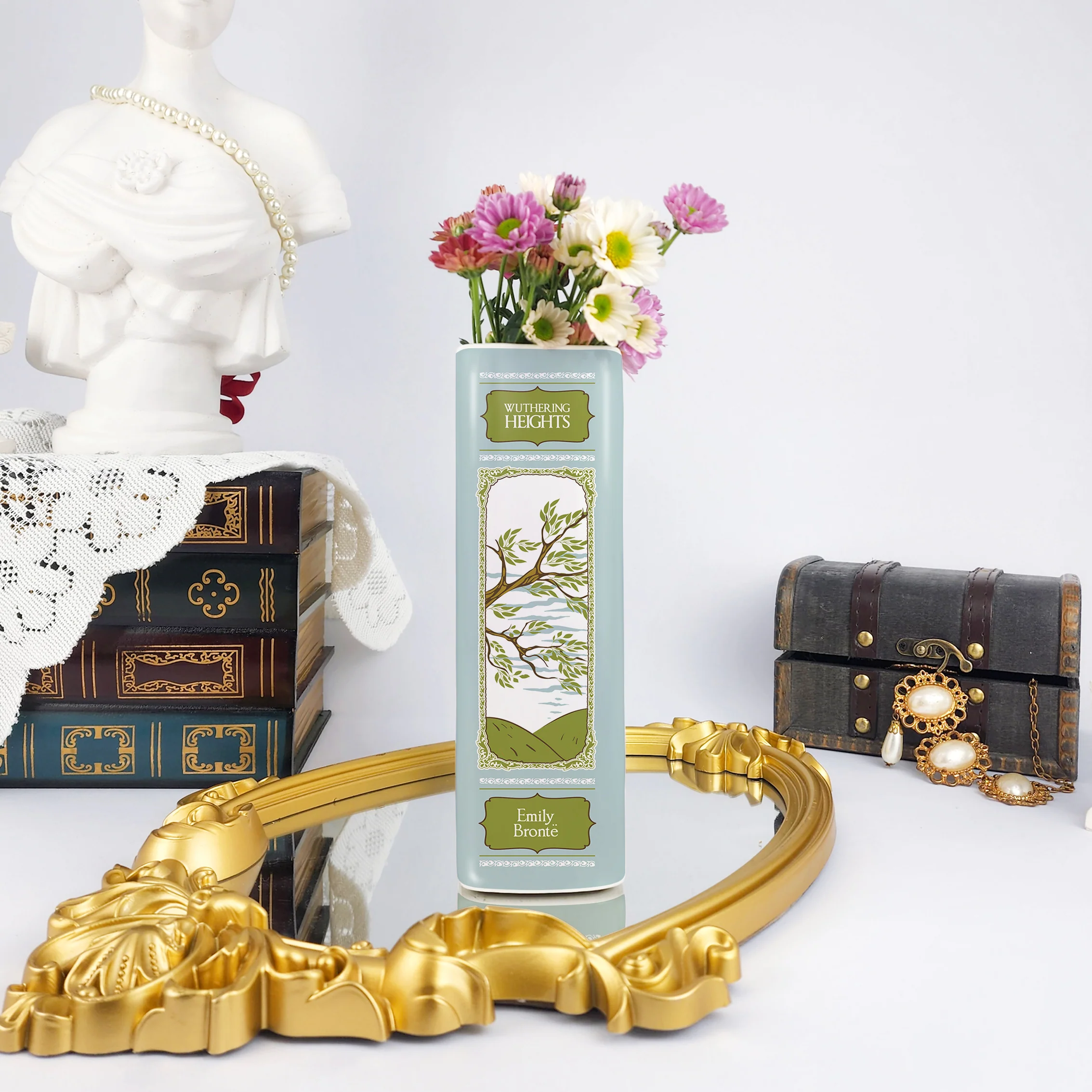 Wuthering Heights Ceramic Book Vase - Large - Image 4