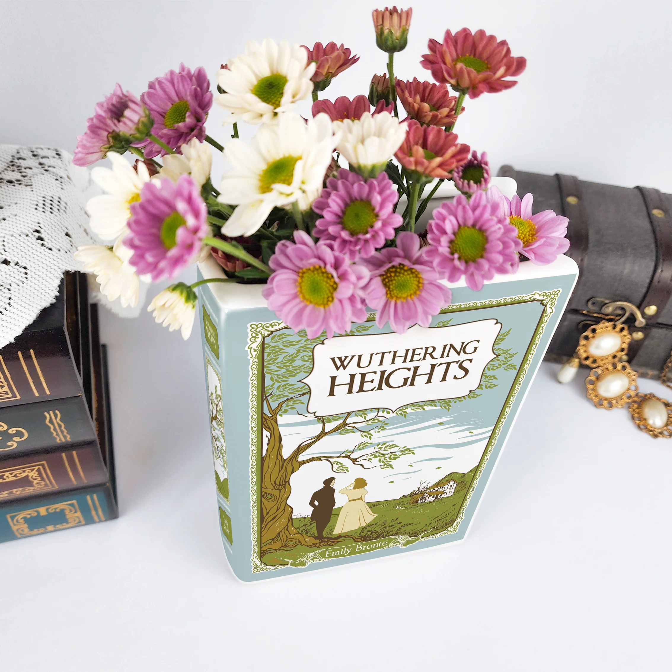 Wuthering Heights Ceramic Book Vase - Large - Image 5